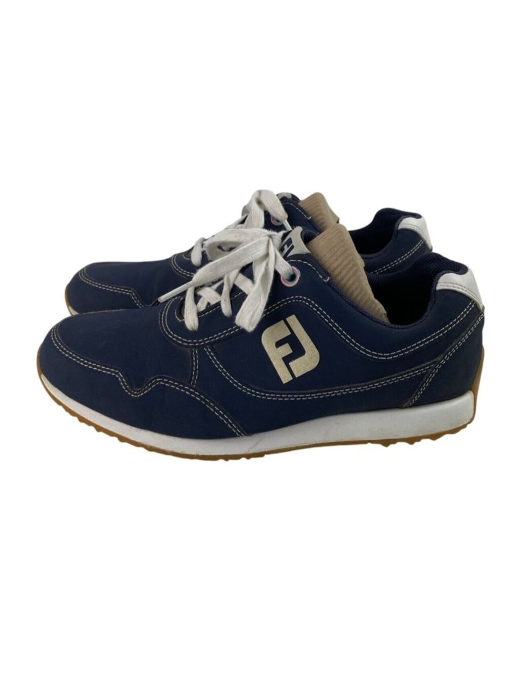 FootJoy Sport Retro Women's Size 7.5M Spikeless Golf Shoes 92387 Navy Blue